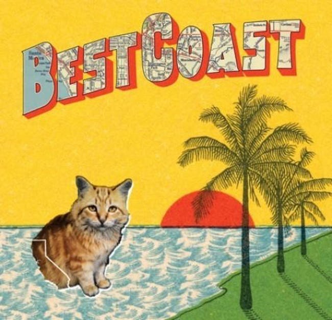 Best Coast's Crazy for You album featuring a cat named Snacks