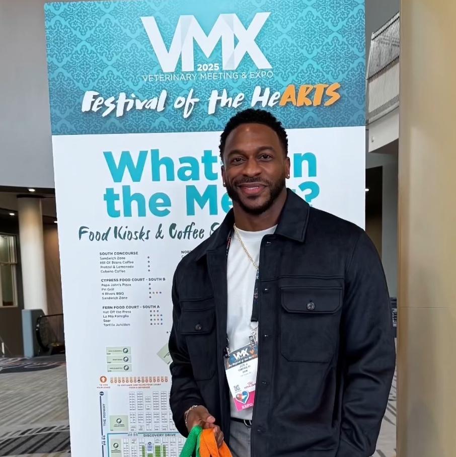 Veterinarian Dr. Joe Owens at VMX 2025